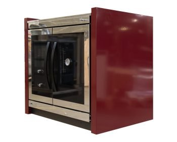 Cuisinière à bois PALANKA 91 cm rouge ou inox